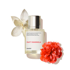 Dossier Fruity Magnolia bottle-front shows a fresh fragrance perfect for daily wear.