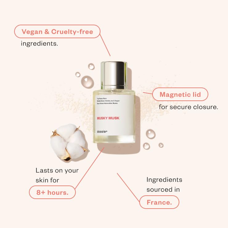 Dossier Musky Musk rociador para retoques y aroma duradero