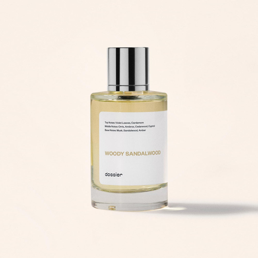 Dossier Perfume envase elegante, diseño visual que invita a probar.