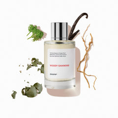 Dossier Woody Oakmoss bottle front, inviting daily fragrance experience