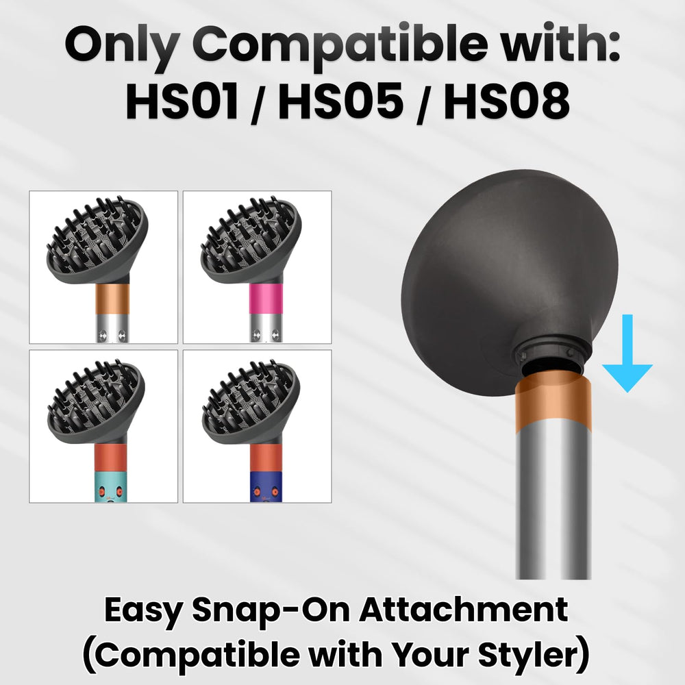 Accesorio Dotspun: difusor grande ideal para rutinas de peinado.
