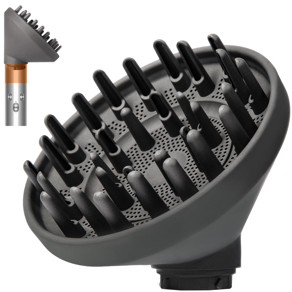 Dotspun difusor grande para Dyson Airwrap: secado uniforme y rizos definidos.