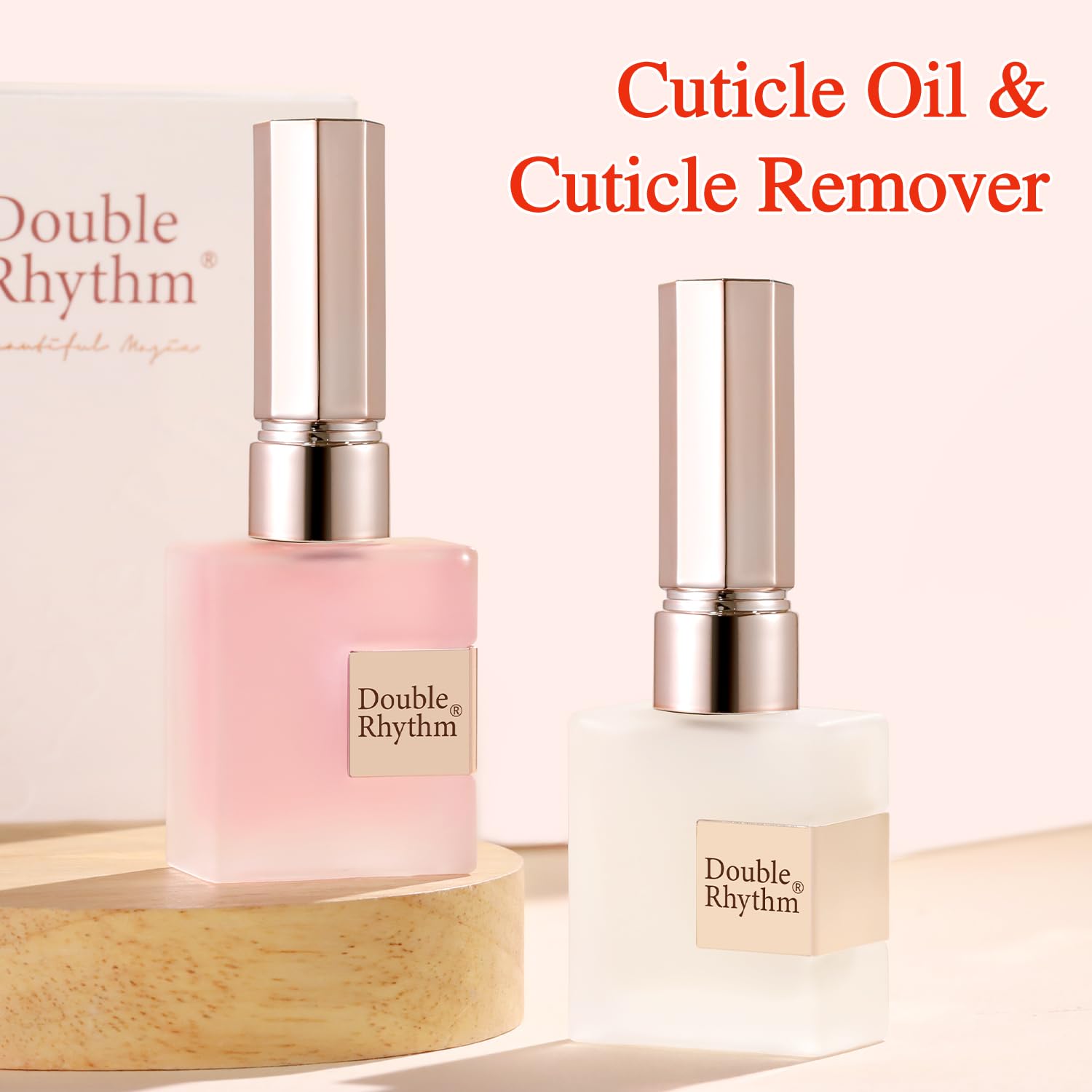 Aplicación diaria con Double Rhythm suaviza cutículas y uñas.