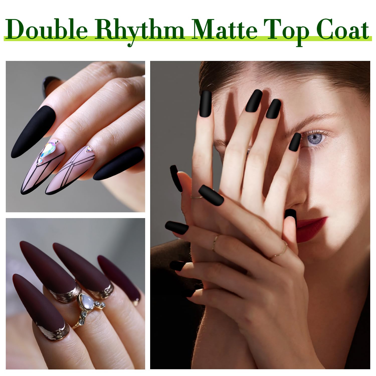 Double Rhythm base coat gel para una aplicación suave y uniforme.