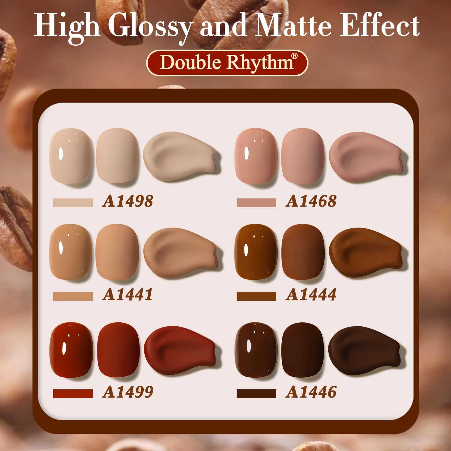 Base et Top Coat Double Rhythm pour une application fluide et durable.