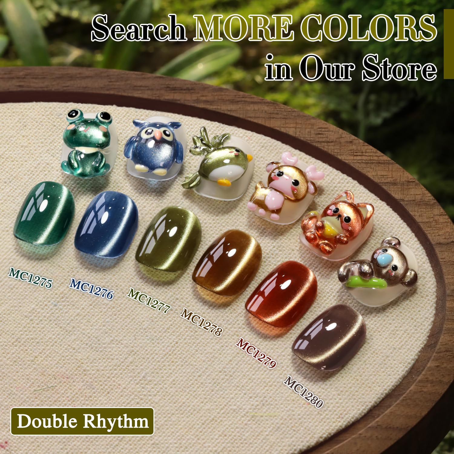 Double Rhythm brillo glitter translúcido para looks sutiles.