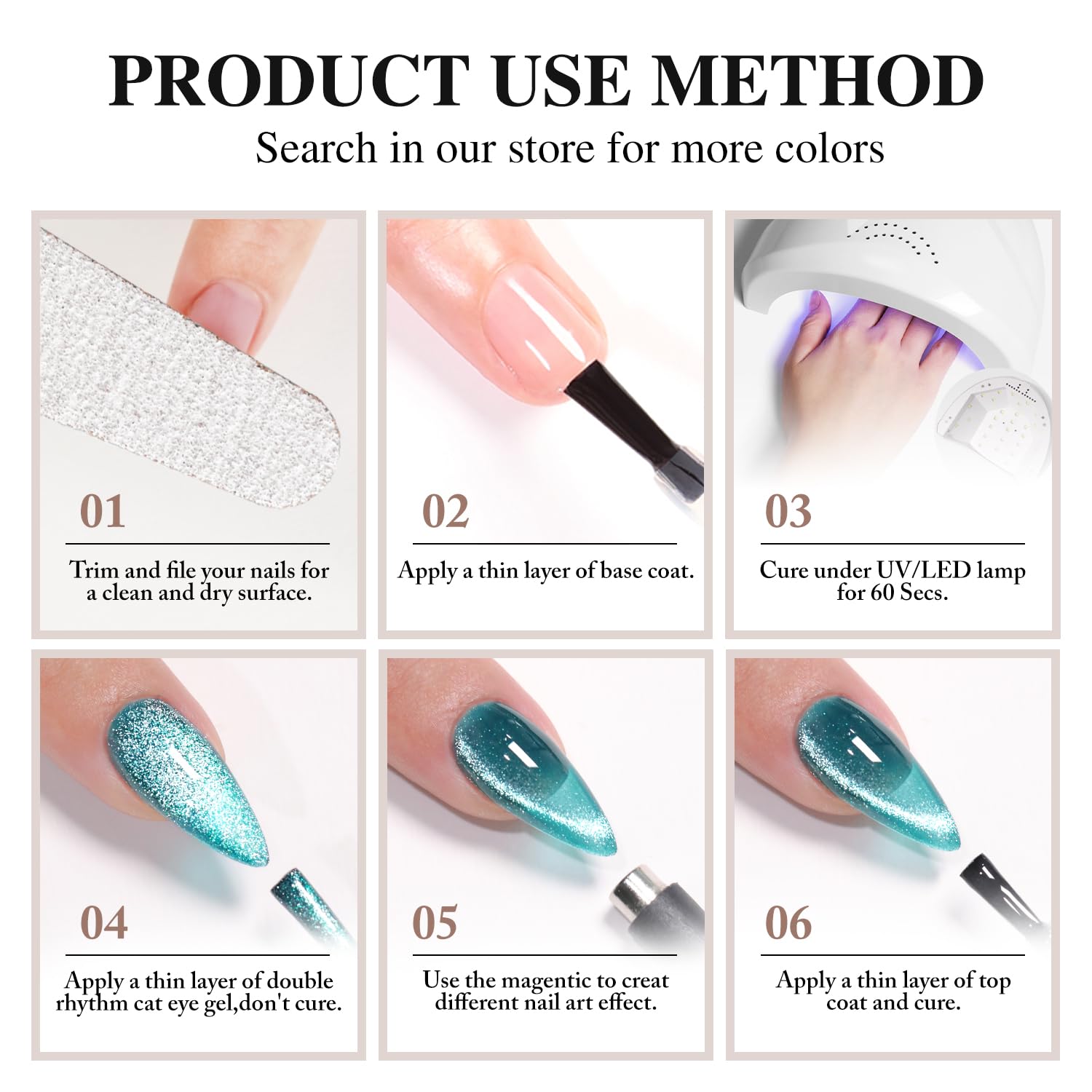 Brillo hologografico para uñas con destellos de Double Rhythm