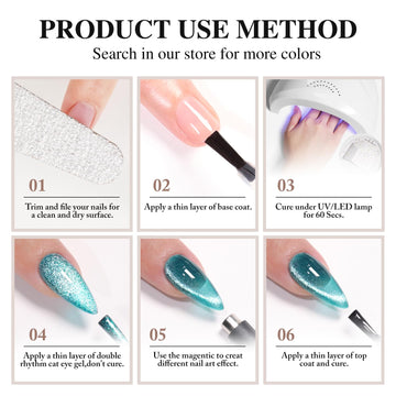 Brillo hologografico para uñas con destellos de Double Rhythm