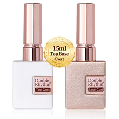 Double Rhythm capa-base gel de 15 ml para adherencia duradera.