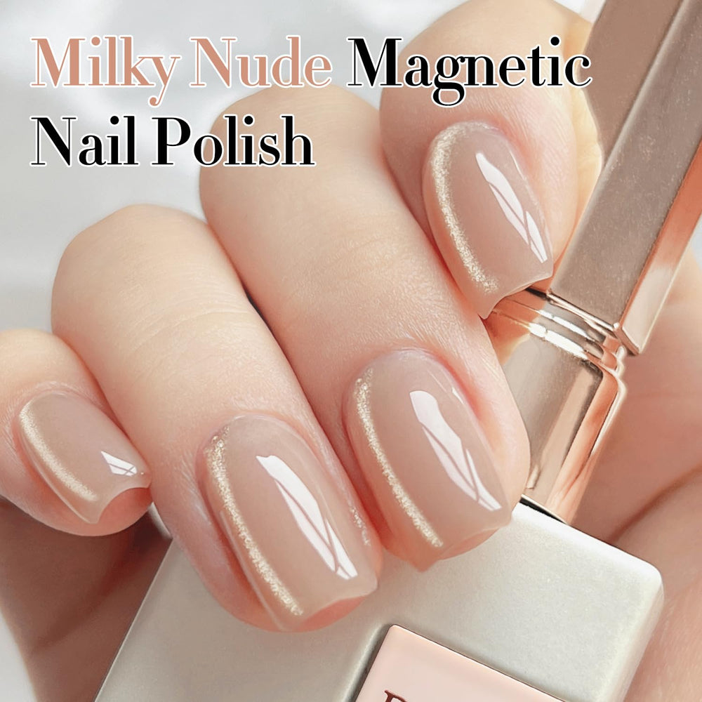 Double Rhythm Cat Eye Gel milky nude, frasco de 15 ml mostrado.
