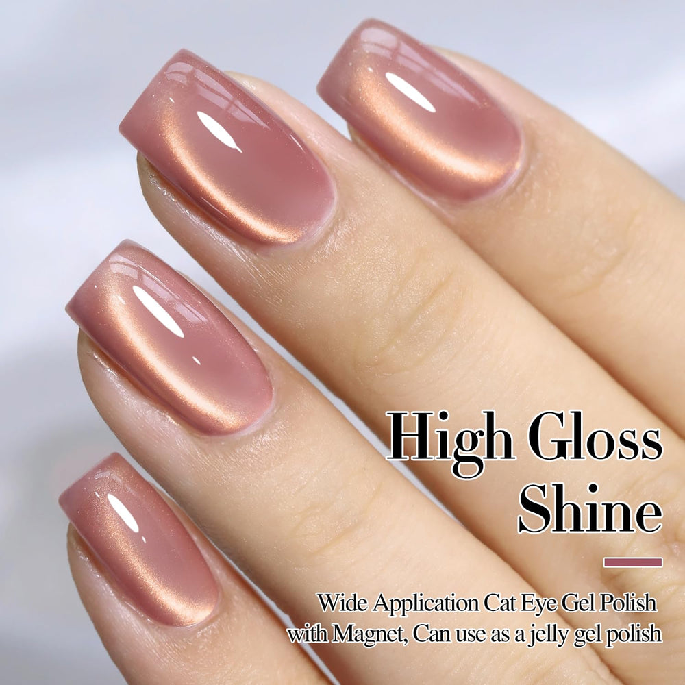 Double Rhythm color translucido violeta dorado: look suave y elegante.