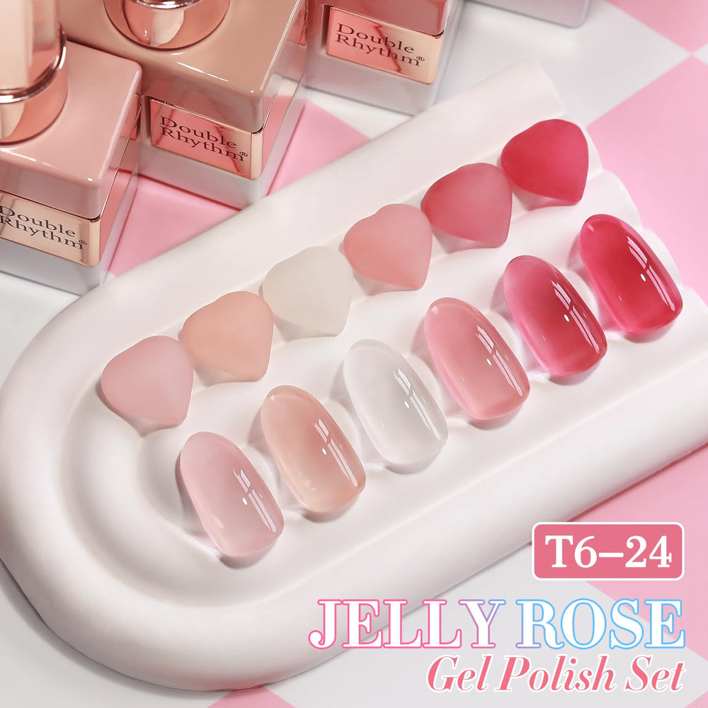Esmalte gel Double Rhythm Nude 15ml cobertura suave