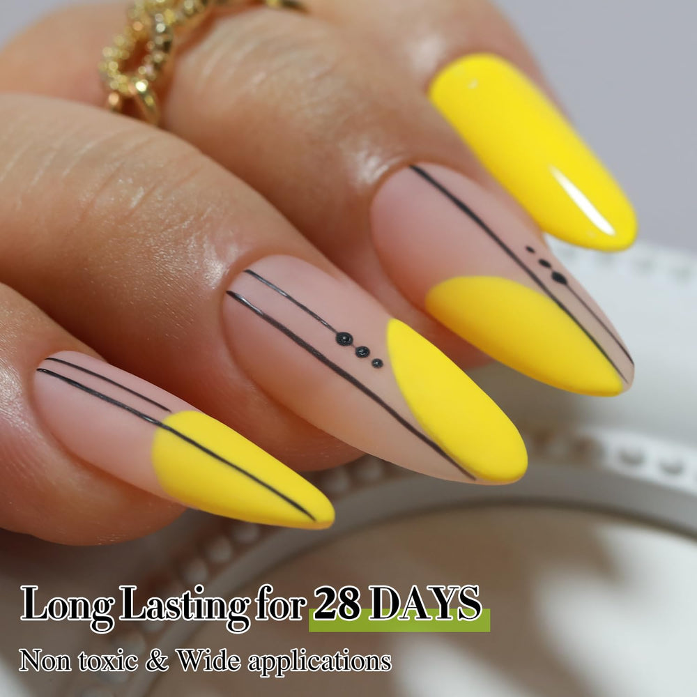 Gel esmalte Double Rhythm, secado rápido bajo lámpara UV/LED.