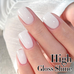 Double Rhythm esmalte gel para aplicación con base y capa superior, mejorando la durabilidad.