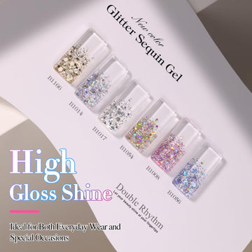 Gel plateado de Double Rhythm ofrece reflejo metálico y durabilidad