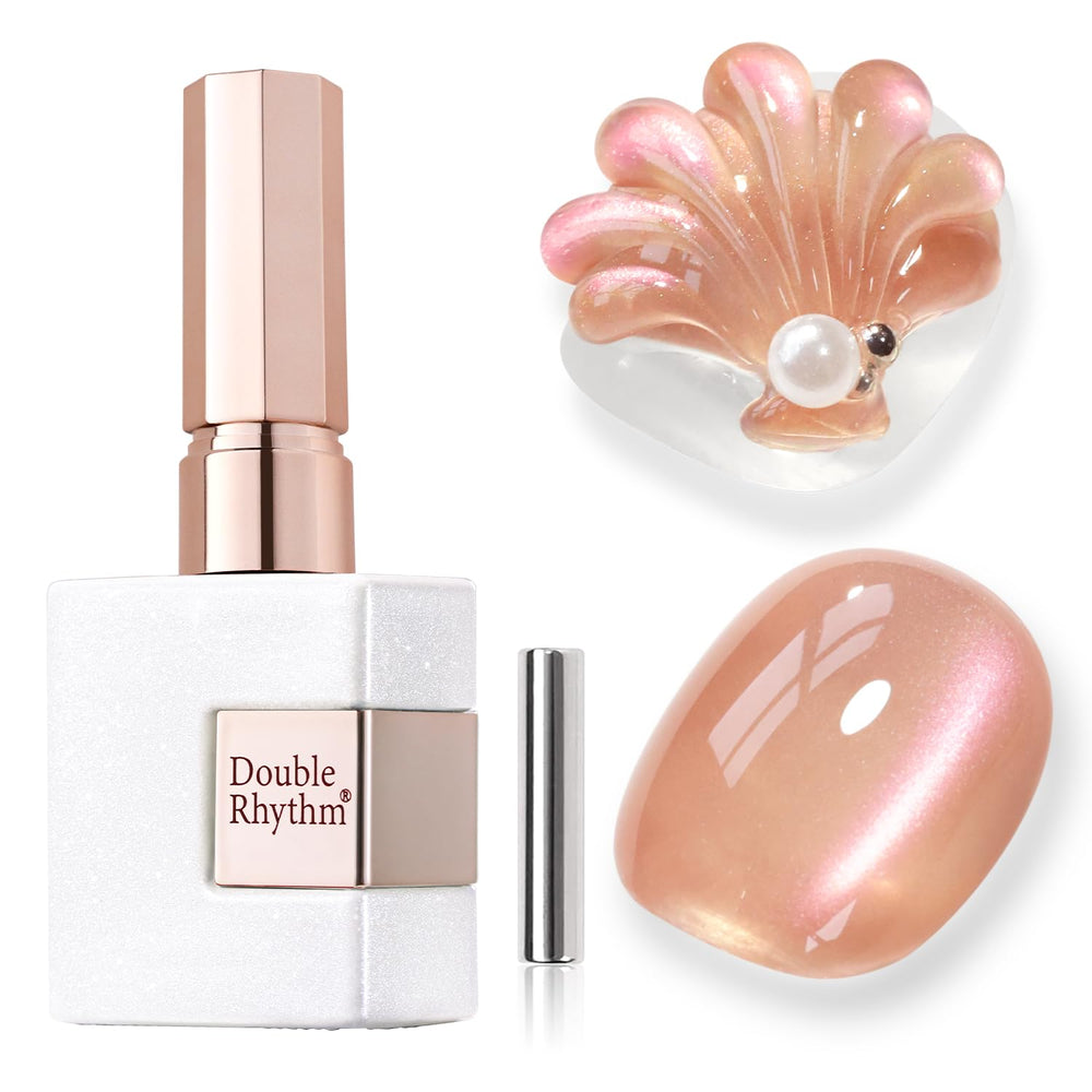 Double Rhythm esmalte gel ojo de gato en botella de 15 ml con efecto magnético para uñas
