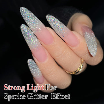 Double Rhythm Esmalte Gel Glitter: fórmula amable con olor bajo para uñas más seguras