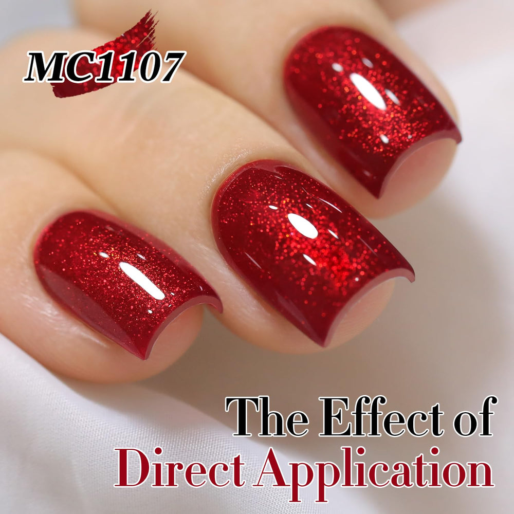 Esmalte gel ojo de gato Double Rhythm con bases variadas para estilos.