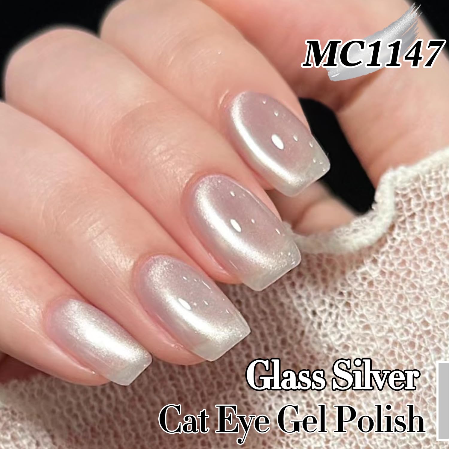 Double Rhythm esmalte gel ojo de gato con imán para efecto magnético.
