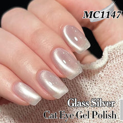 Double Rhythm esmalte gel ojo de gato con imán para efecto magnético.