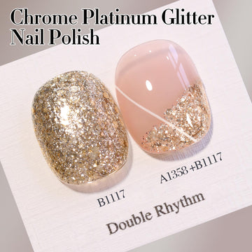 Double Rhythm gel uñas color varía para looks versátiles.