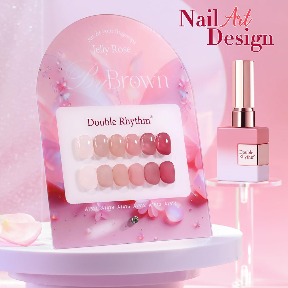 Gel Double Rhythm para uñas diarias, creatividad en casa.