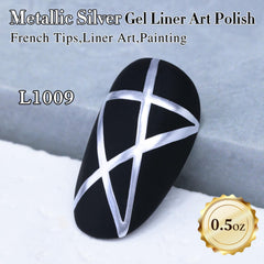 Double Rhythm liner gel arte uñas: diseño detallado para líneas nítidas.