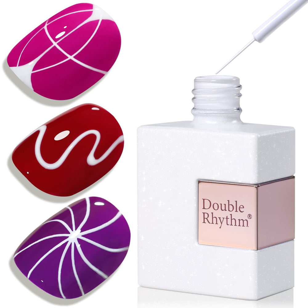 Double Rhythm Liner Gel Bronce Espejo: brillo duradero para manicuras metálicas.