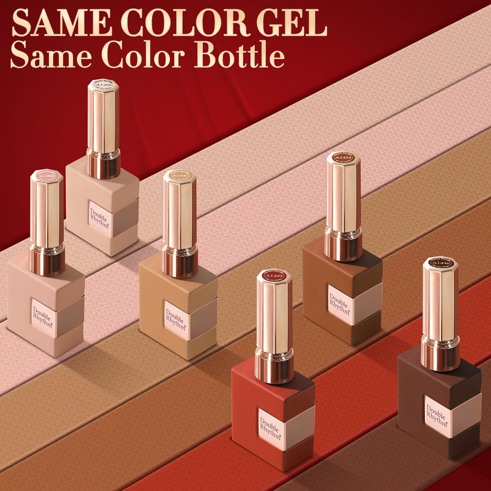 Palette de couleurs Double Rhythm pour créer des designs nail art personnalisés.