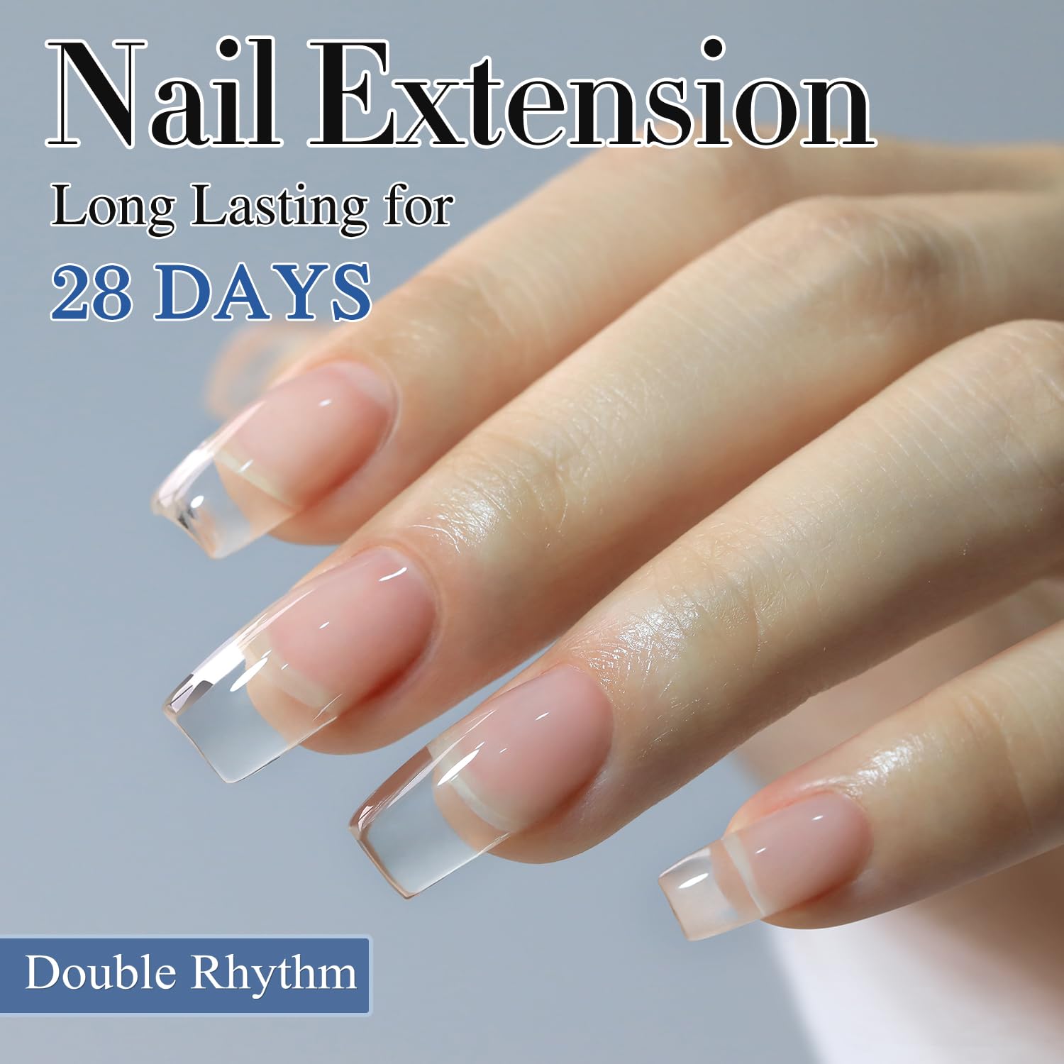 Double Rhythm Construcción de uñas, soporte y forma duradera