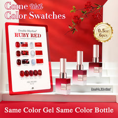 Double Rhythm vernis gel 15 ml, paillettes argentées, fini brillant durable.