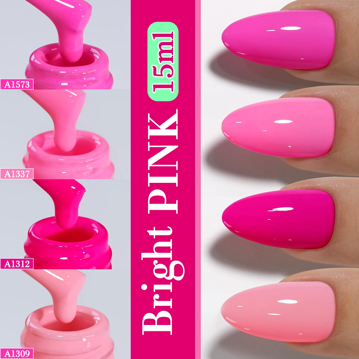 Double Rhythm vernis gel durable, éclat durable et couverture uniforme.