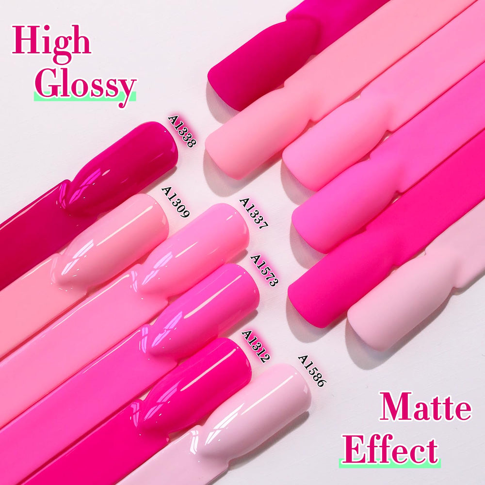 Double Rhythm ensemble vernis gel 6x15ml, options variées pour vos ongles.