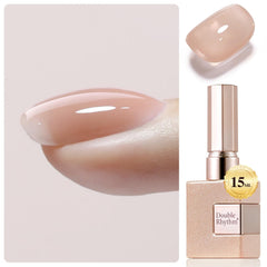 Double Rhythm es esmalte gel claro para uñas con acabado natural.