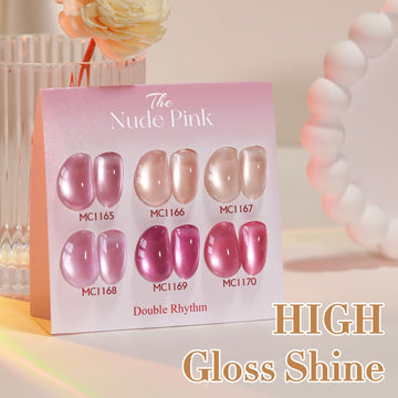 Combinación de base y color para estilo único en uñas.