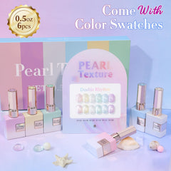 Doublerhythm esmalte gel blanco en botella, cobertura suave para uñas naturales