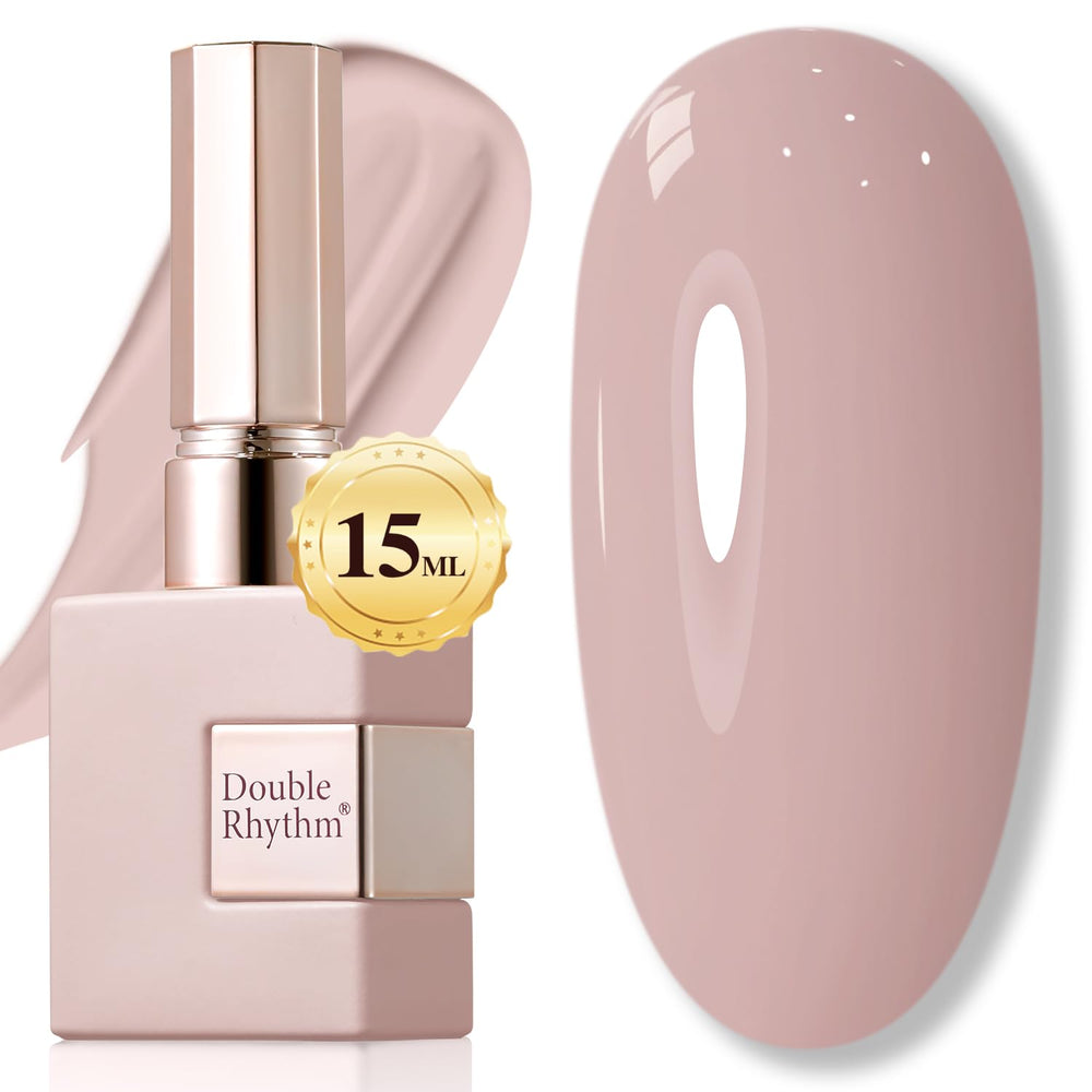 Double Rhythm esmalte gel caqui lechoso translúcido para uñas
