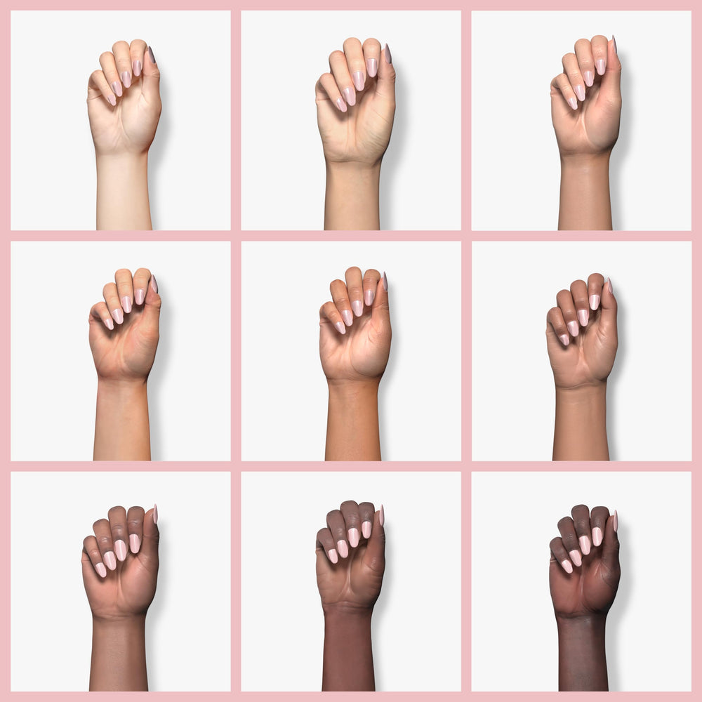 Double Rhythm gel uñas rosa bebé, fórmula saludable con bajo olor