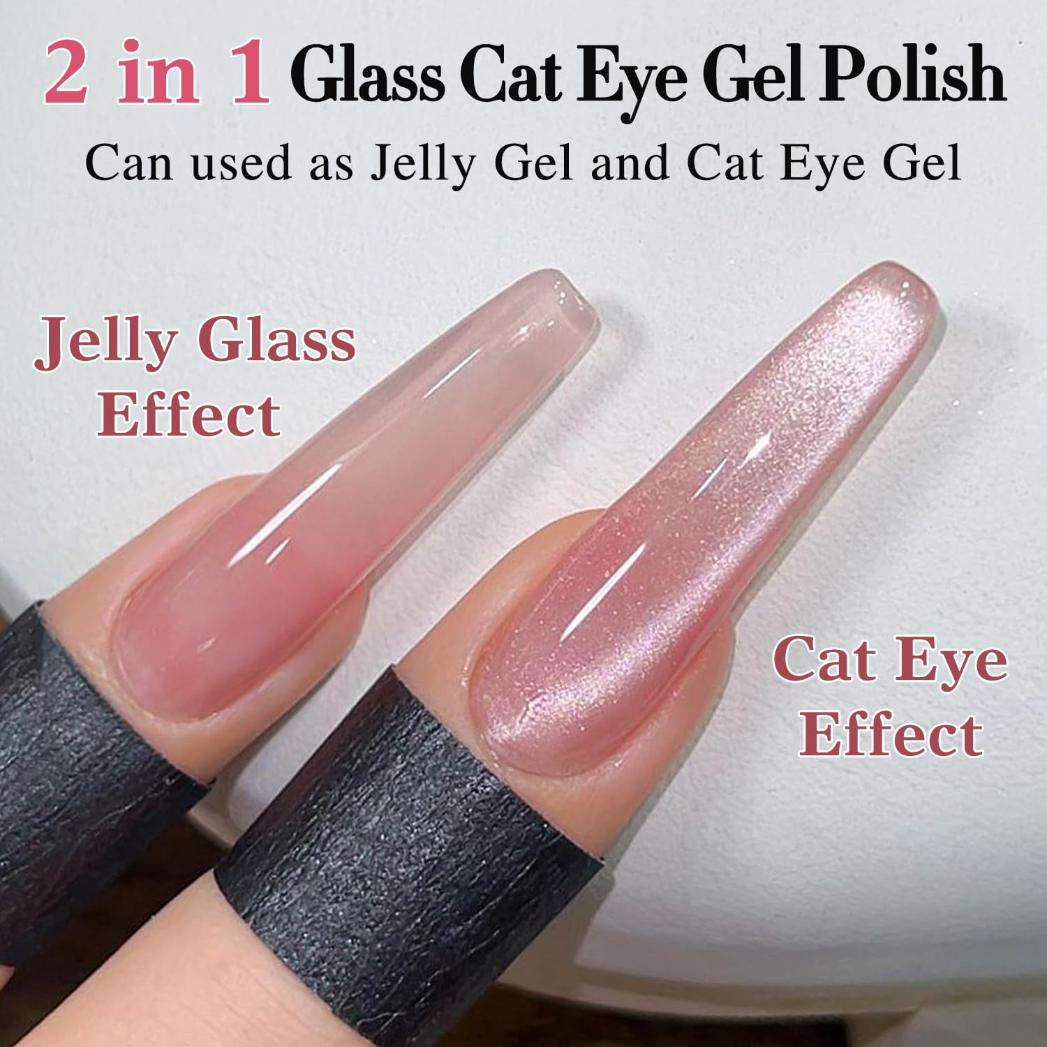 Double Rhythm Jelly Gel rosado translúcido para looks suaves