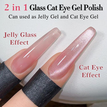 Double Rhythm Jelly Gel rosado translúcido para looks suaves