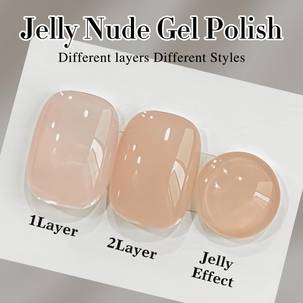 Durabilidad de hasta 28 días con Double Rhythm Jelly Nude si se aplica correctamente.