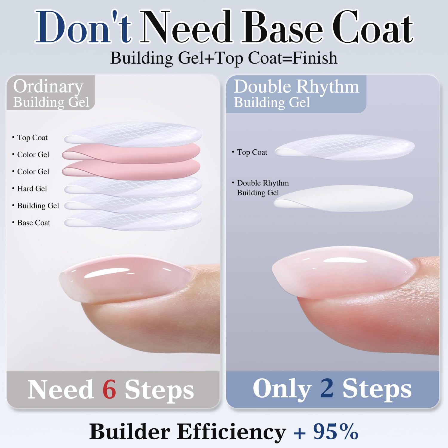 Muestra en tono rosa claro de Double Rhythm para estilo discreto.