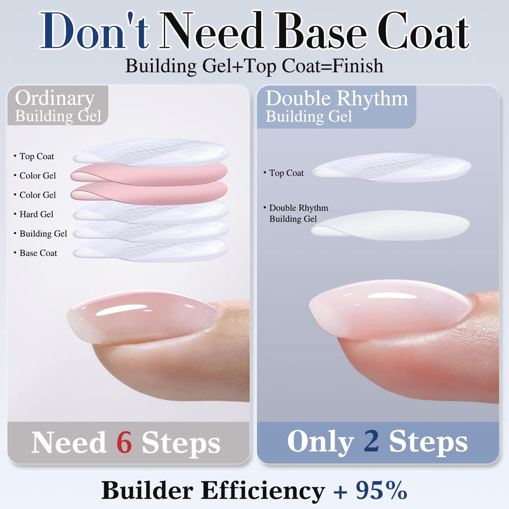 Muestra en tono rosa claro de Double Rhythm para estilo discreto.