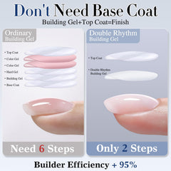 Muestra en tono rosa claro de Double Rhythm para estilo discreto.