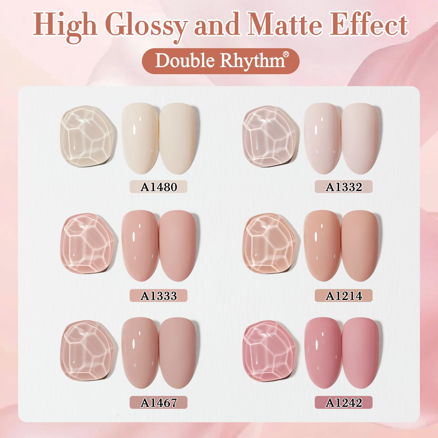 Doublerhythm Vernis Gel application facile, parfaite pour débutants et nail art maison.