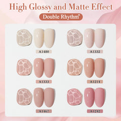 Doublerhythm Vernis Gel application facile, parfaite pour débutants et nail art maison.
