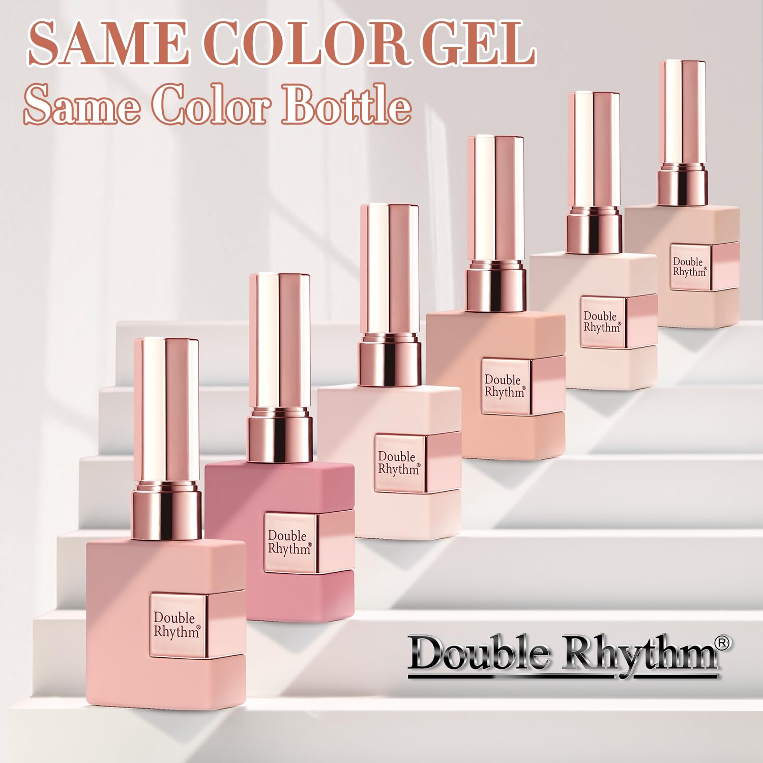 Doublerhythm Vernis Gel sans toxine, faible odeur pour une expérience sécurisée.