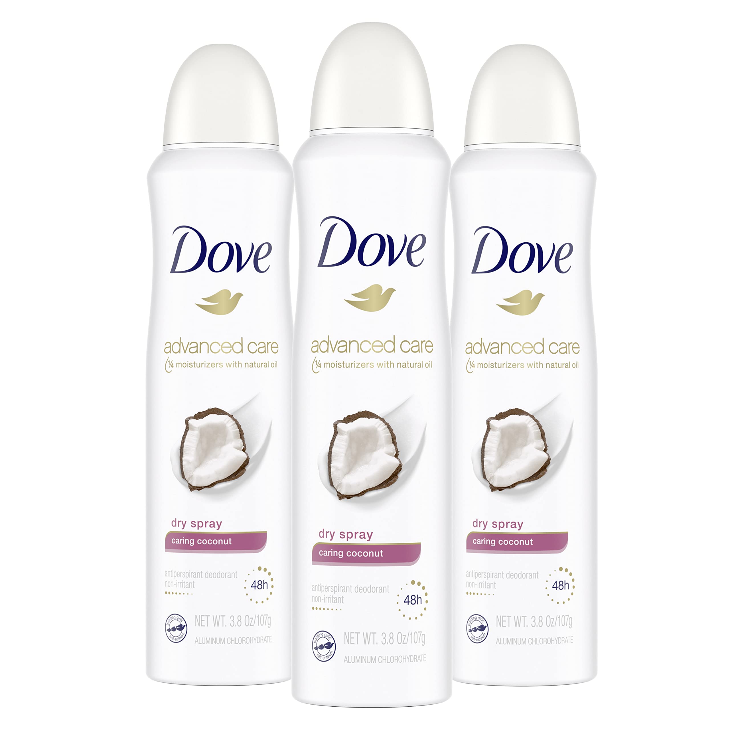 Dove Cuidado Avanzado Coco: axilas secas y frescas durante todo el día.