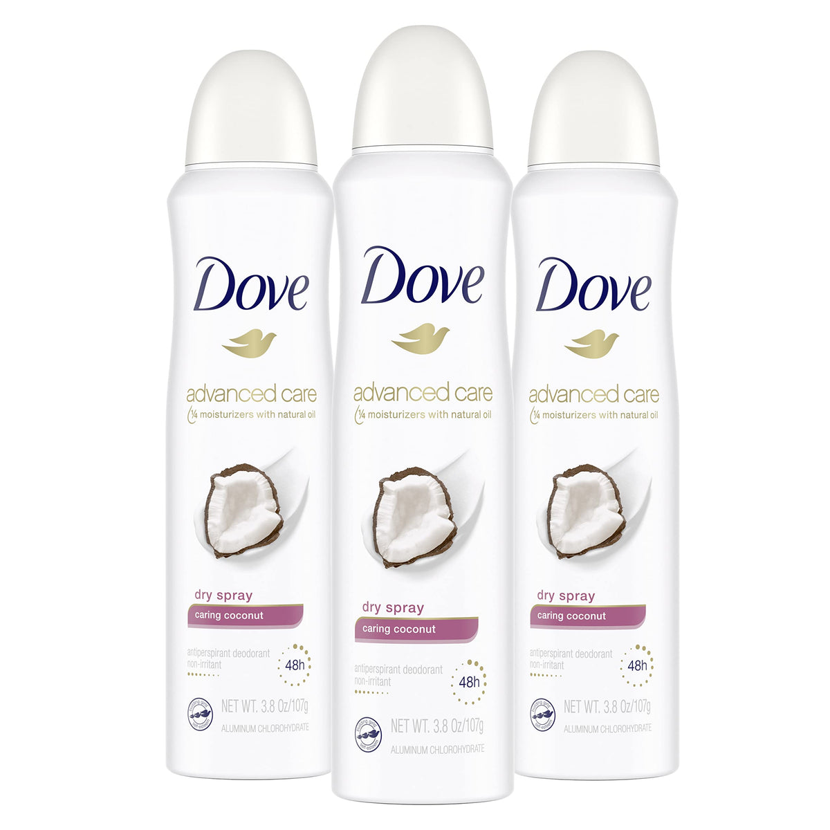 Dove Cuidado Avanzado Coco: axilas secas y frescas durante todo el día.