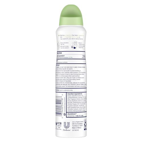 Fragancia fresca de pera y pepino en Dove Advanced Care Cool Essentials.